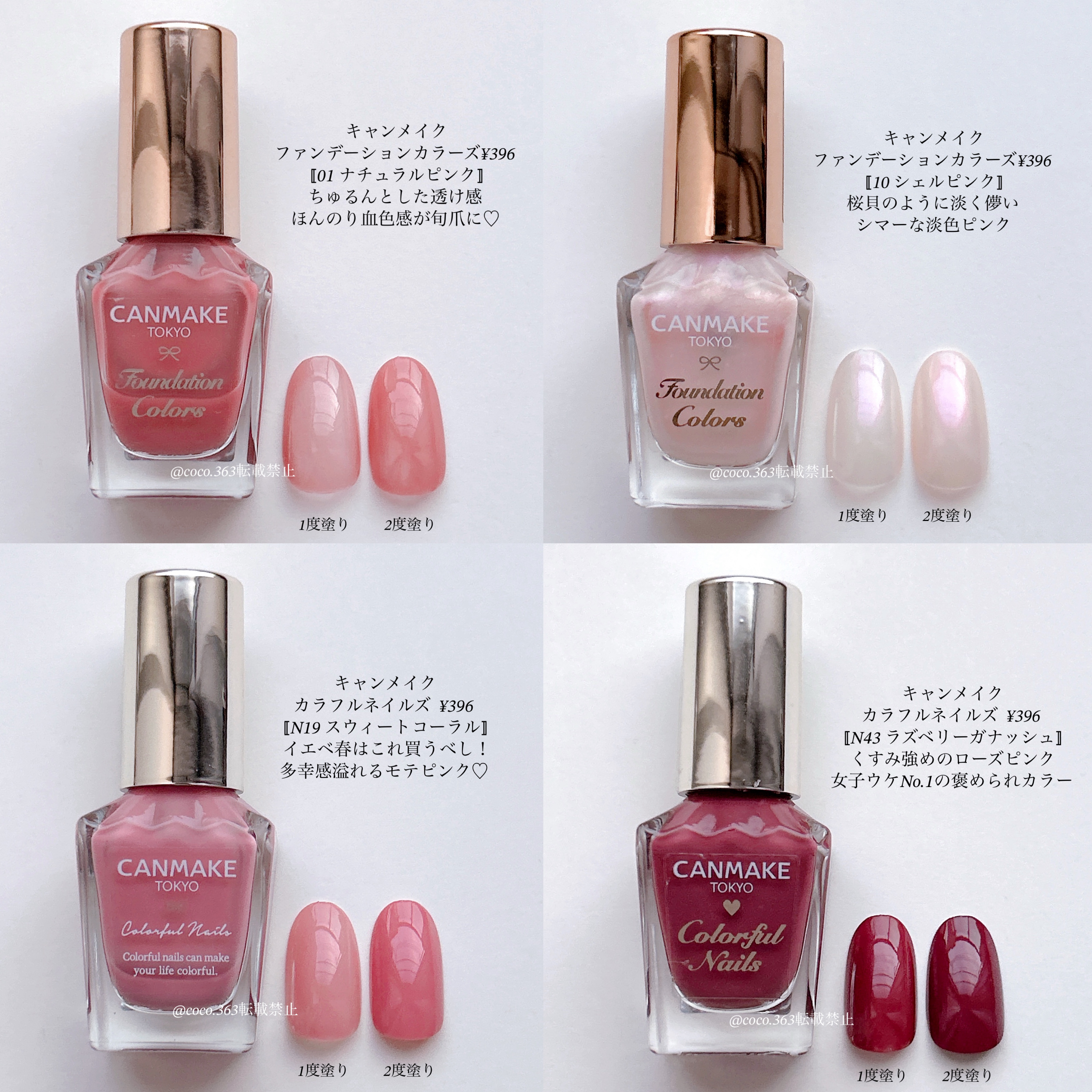 カラフルネイルズ/キャンメイク/マニキュアを使ったクチコミ（2枚目）