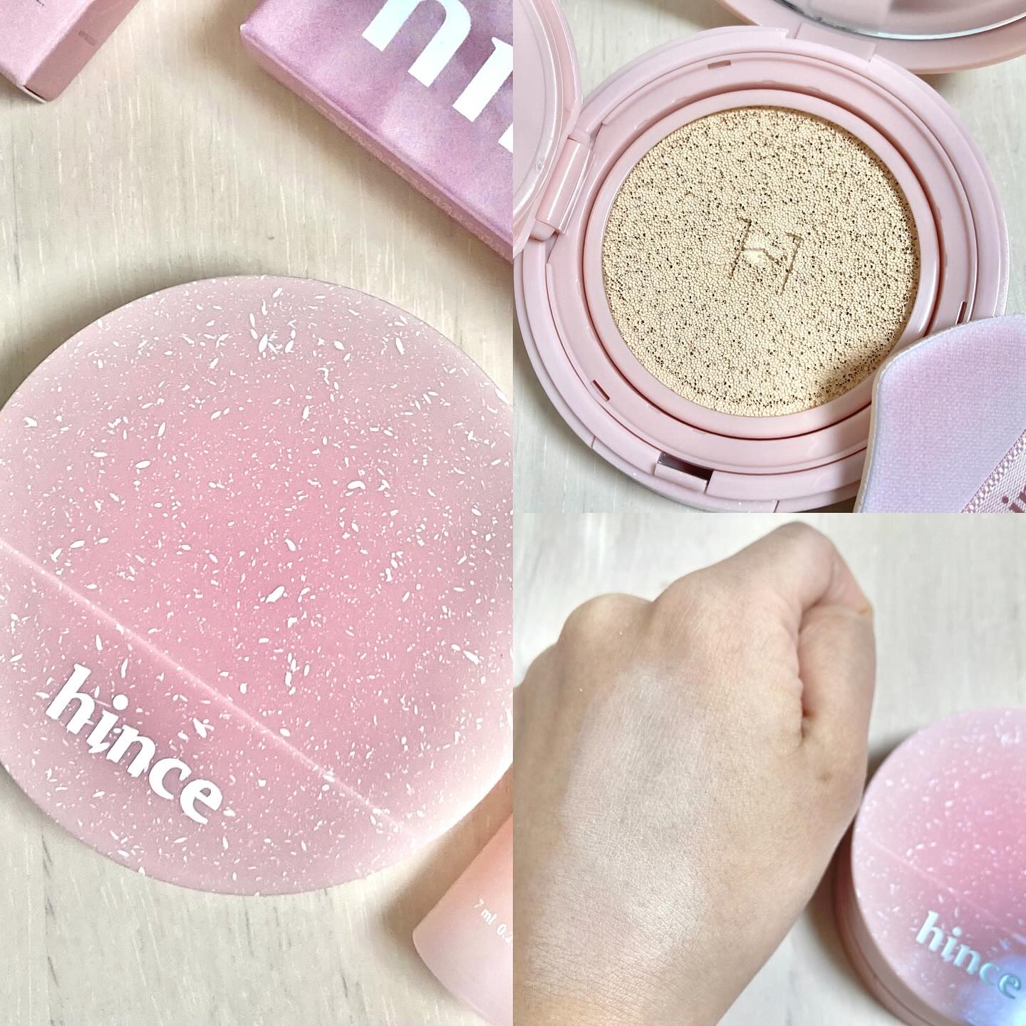 カバーマスターピンククッション/hince/クッションファンデーションを使ったクチコミ（2枚目）