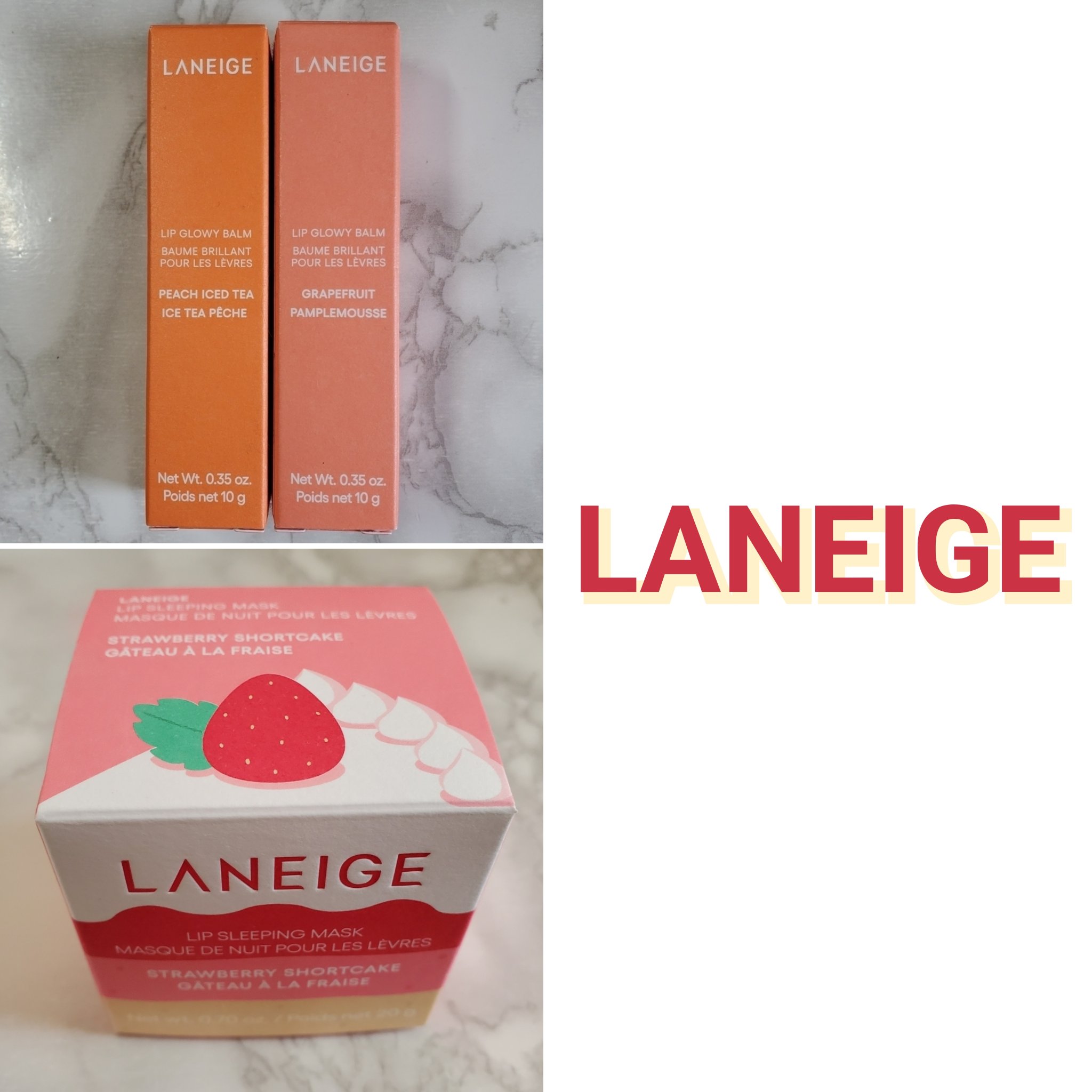 リップグロウィバーム グレープフルーツ/LANEIGE/リップバームを使ったクチコミ（1枚目）