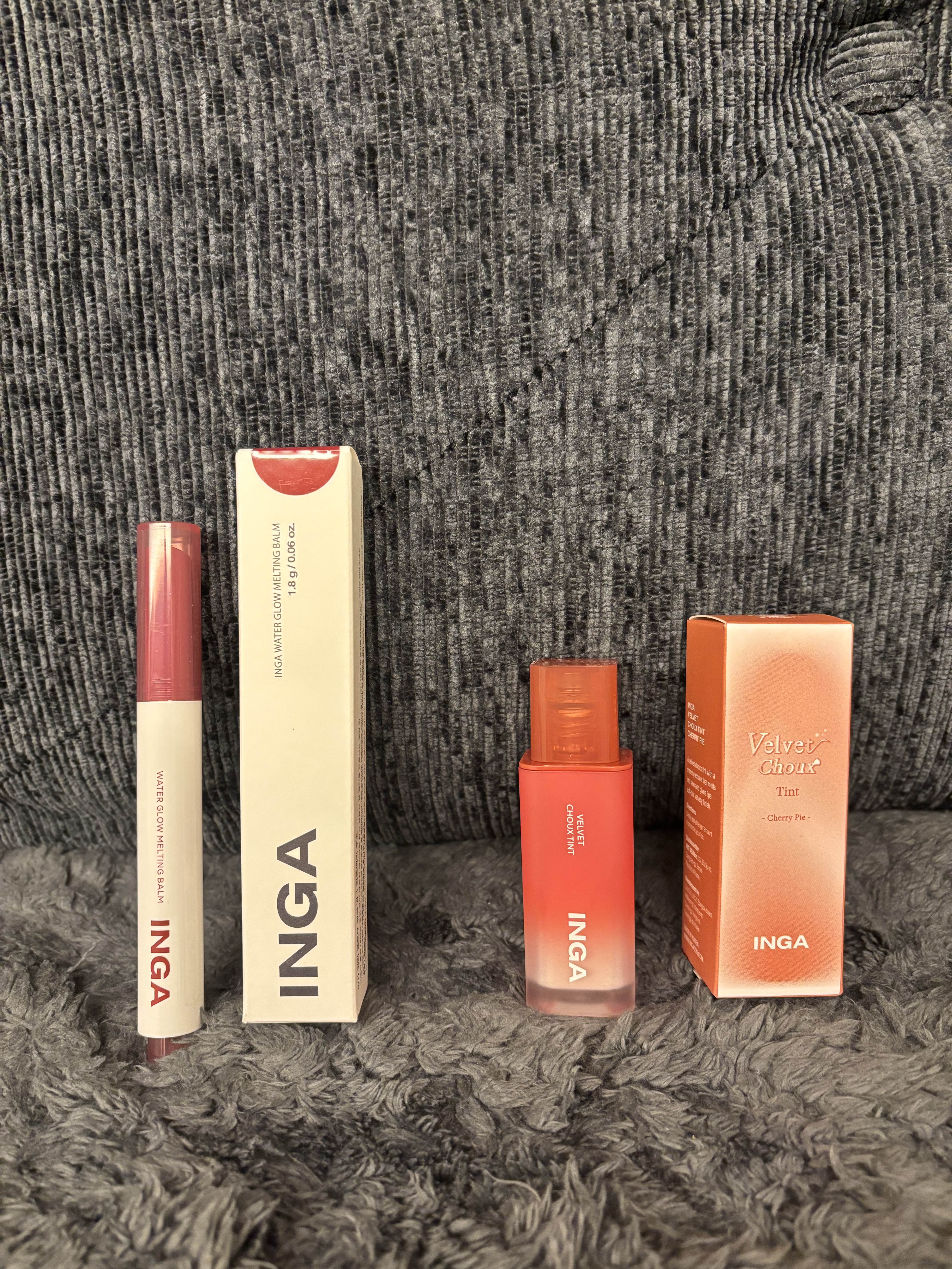 ウォーターグローメルティングバーム 07 ラズベリージュース（RasBerry Juice）/INGA/口紅を使ったクチコミ（1枚目）