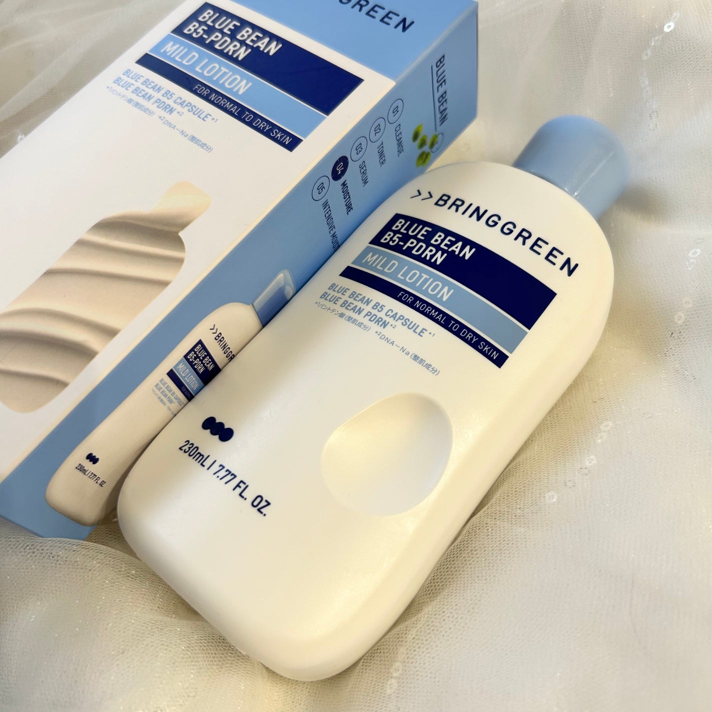 ãã«ãŒããŒã³B5-PDRNâ¢ãã€ã«ãããŒã·ã§ã³/BRING GREEN/乳液ã䜿ã£ãã¯ãã³ãïŒ6æç®ïŒ