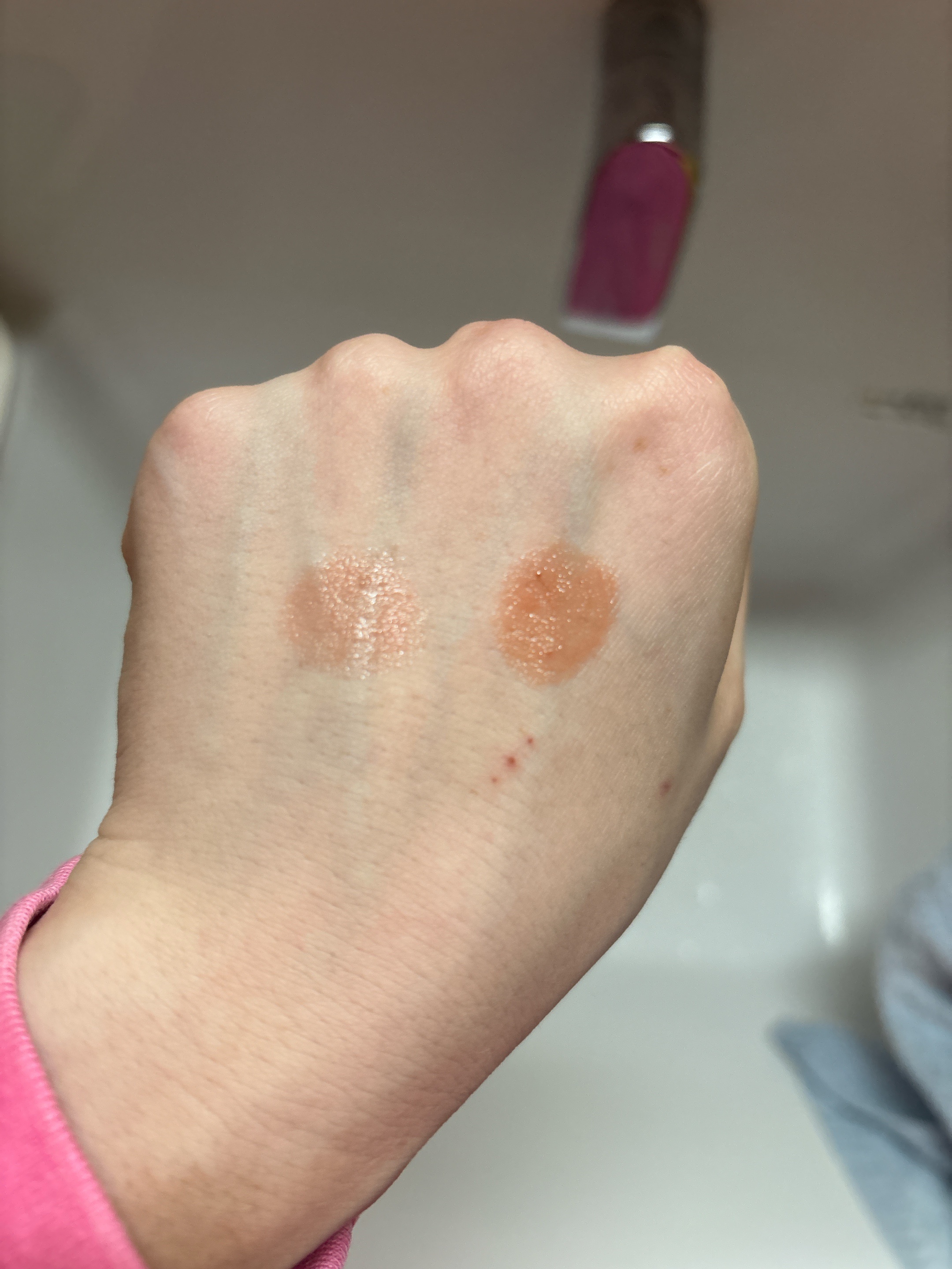 カラーリップスティック ピオニーベージュ/アルジェラン/リップクリームを使ったクチコミ（2枚目）