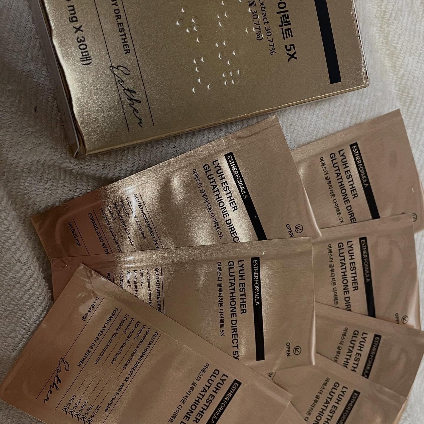 ヨエスターグルタチオンダイレクト5X/ESTHER FORMULA/美容サプリメントを使ったクチコミ(4枚目)