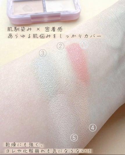 コンシールブレンダーパレット/LUNA/パレットコンシーラーを使ったクチコミ(3枚目)