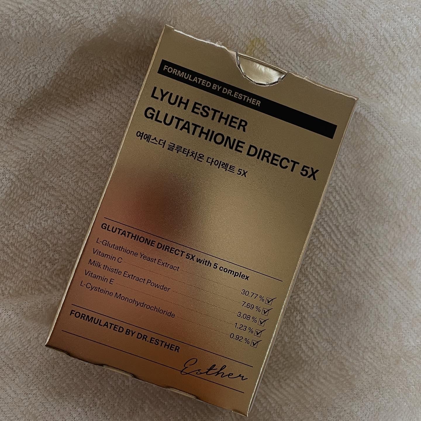 ヨエスターグルタチオンダイレクト５X/ESTHER FORMULA/美容サプリメントを使ったクチコミ（3枚目）