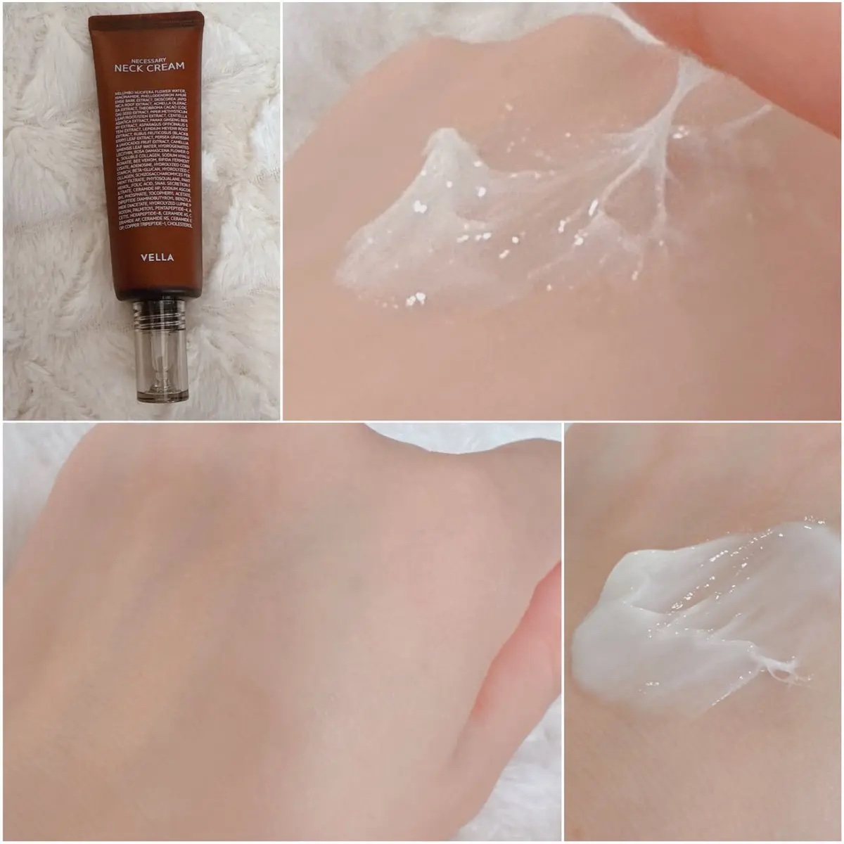 ネセサリーネッククリーム　チューブタイプ/VELLA/ネック・デコルテケアを使ったクチコミ（2枚目）