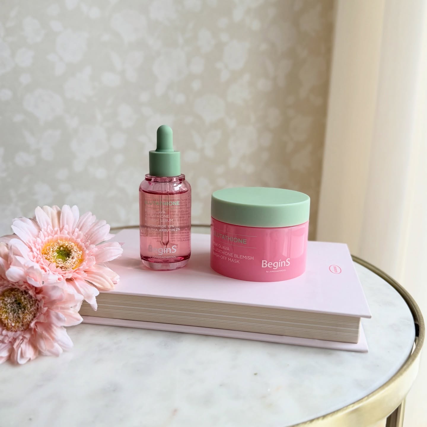 BeginS by JUNGSAEMMOOL Pink Guava Glutathione Blemish wash-off mask のクチコミ「💗
⁡
⁡
▫️BgínS by JUNGSAEMMOOL
　　⁡
クッションファンデで有名.....」（1枚目）