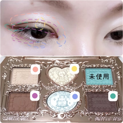 スウィーティーベア コレクション アイシャドウパレット/FlowerKnows/アイシャドウパレットを使ったクチコミ(6枚目)