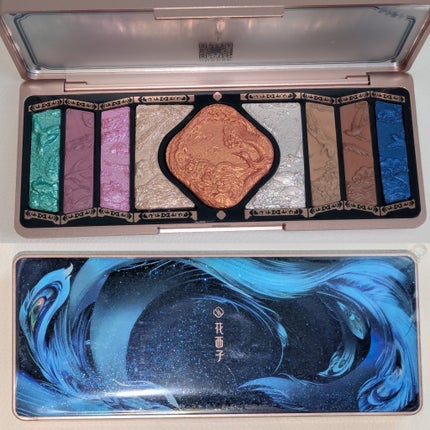 牡丹鏤月浮雕 百鳥朝鳳/花西子/アイシャドウパレットを使ったクチコミ(3枚目)