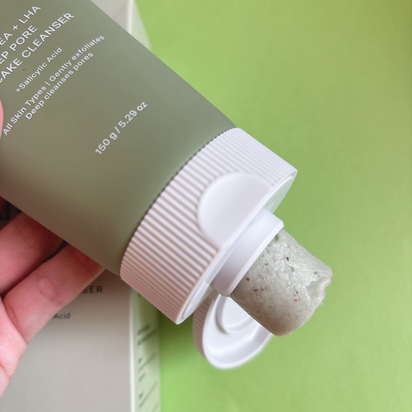 グリーンティー LHA ディープポアもちソープクレンザー /アレンシア/洗顔フォームを使ったクチコミ(2枚目)