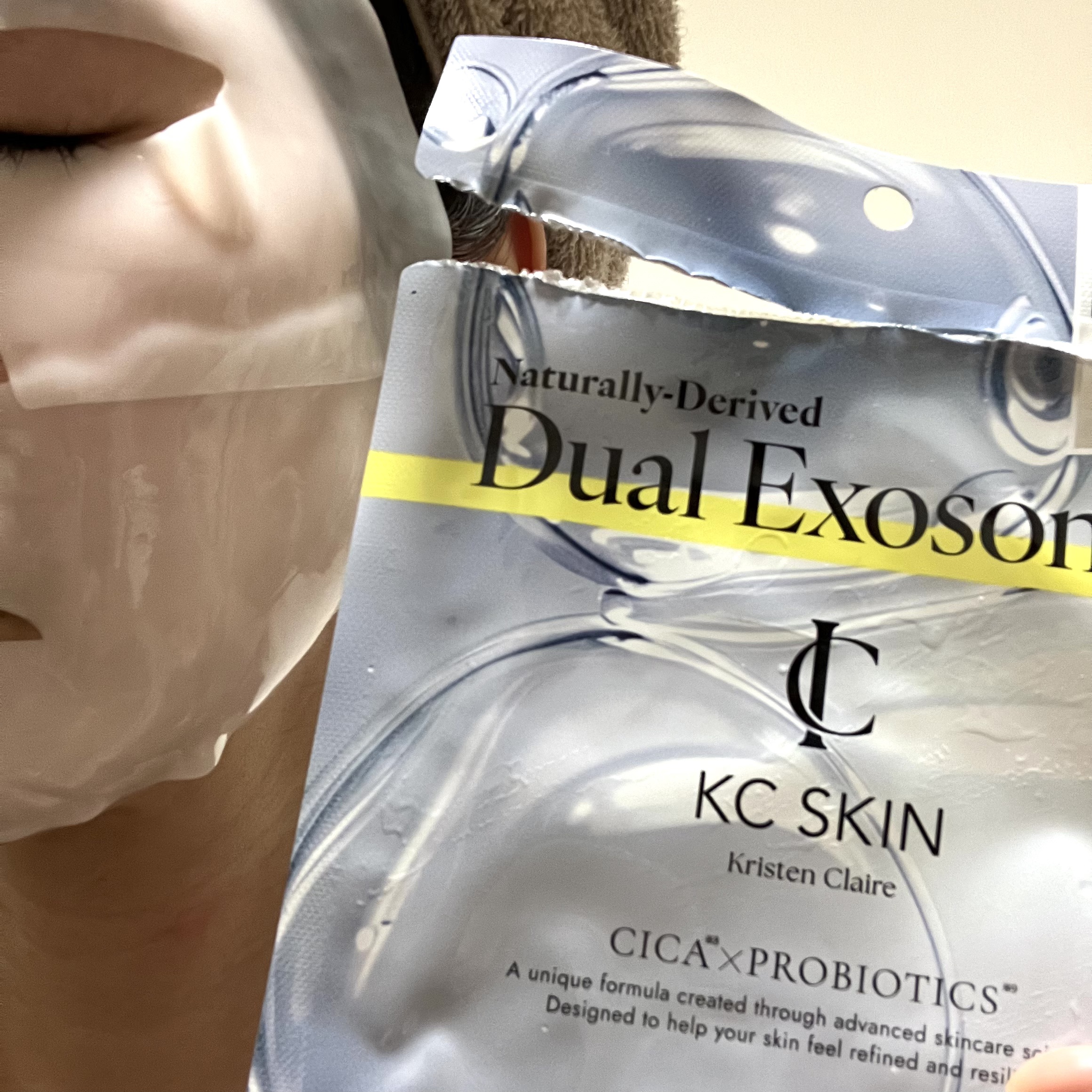 KC SKIN モイストクリアセラムマスク 4枚入り/KC SKIN – Kristen Claire/シートマスク・パックを使ったクチコミ（1枚目）