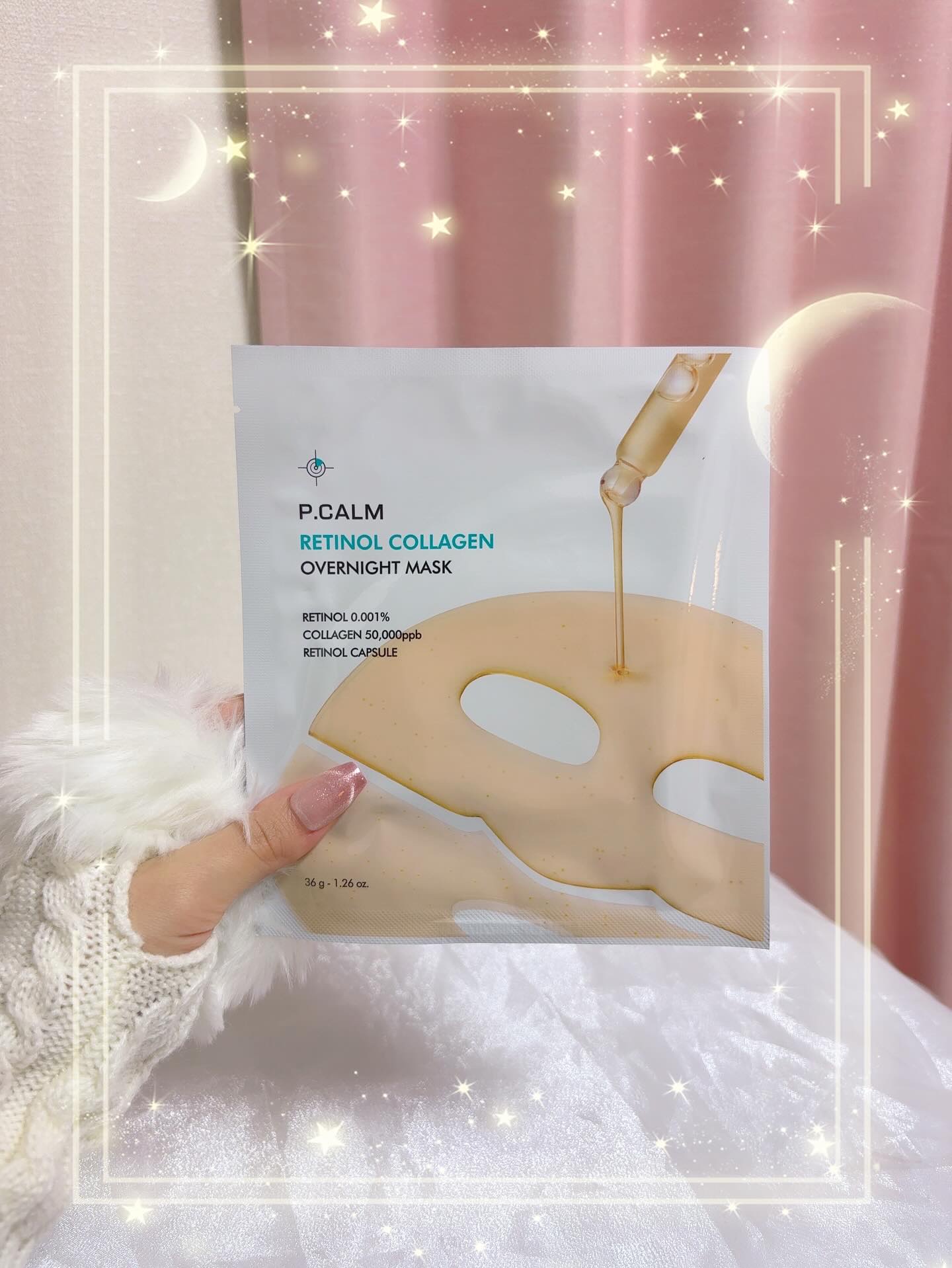 レチノール コラーゲン オーバーナイト マスク/P.CALM/シートマスク・パックを使ったクチコミ（2枚目）