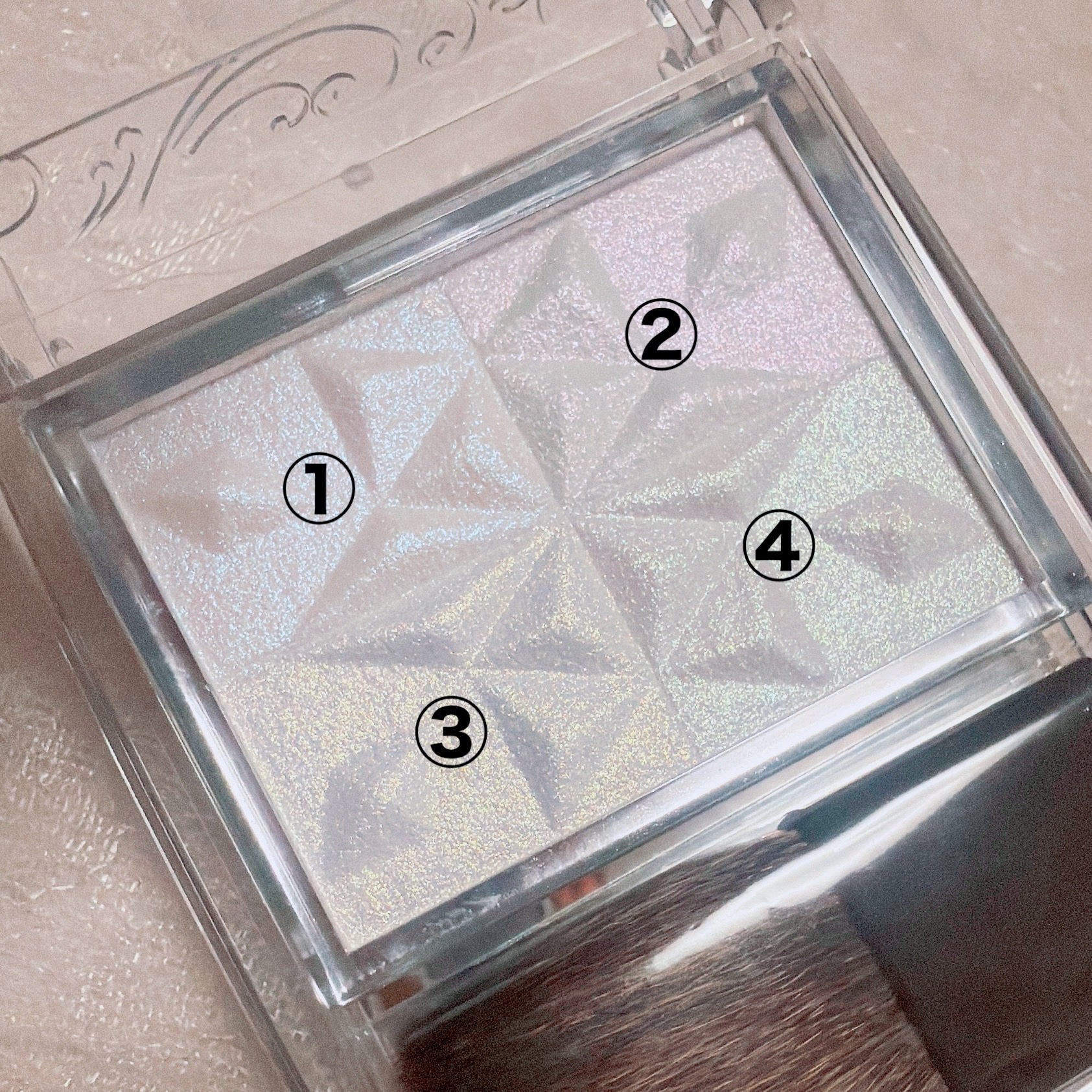 パールグロウハイライト　SP3/CEZANNE/ハイライトを使ったクチコミ（2枚目）