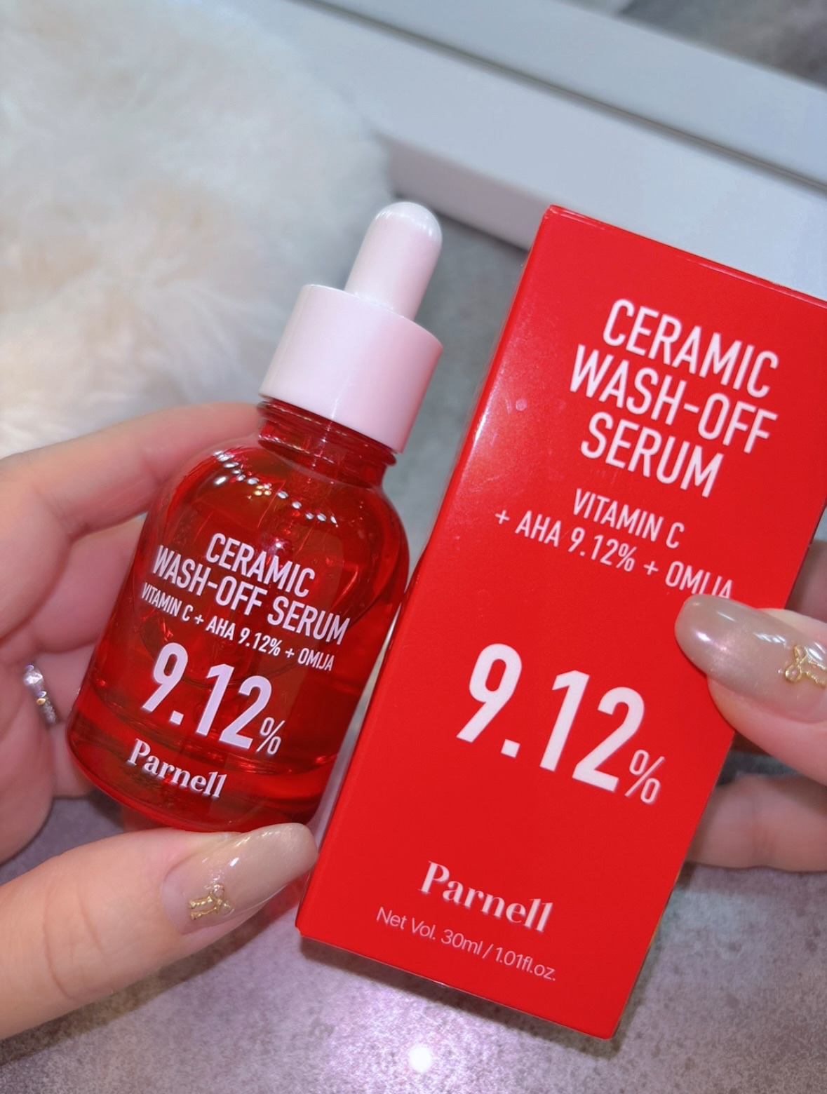 AHA 9.12 オミジャ 陶器肌 ウォッシュオフ セラム/parnell/美容液を使ったクチコミ（3枚目）