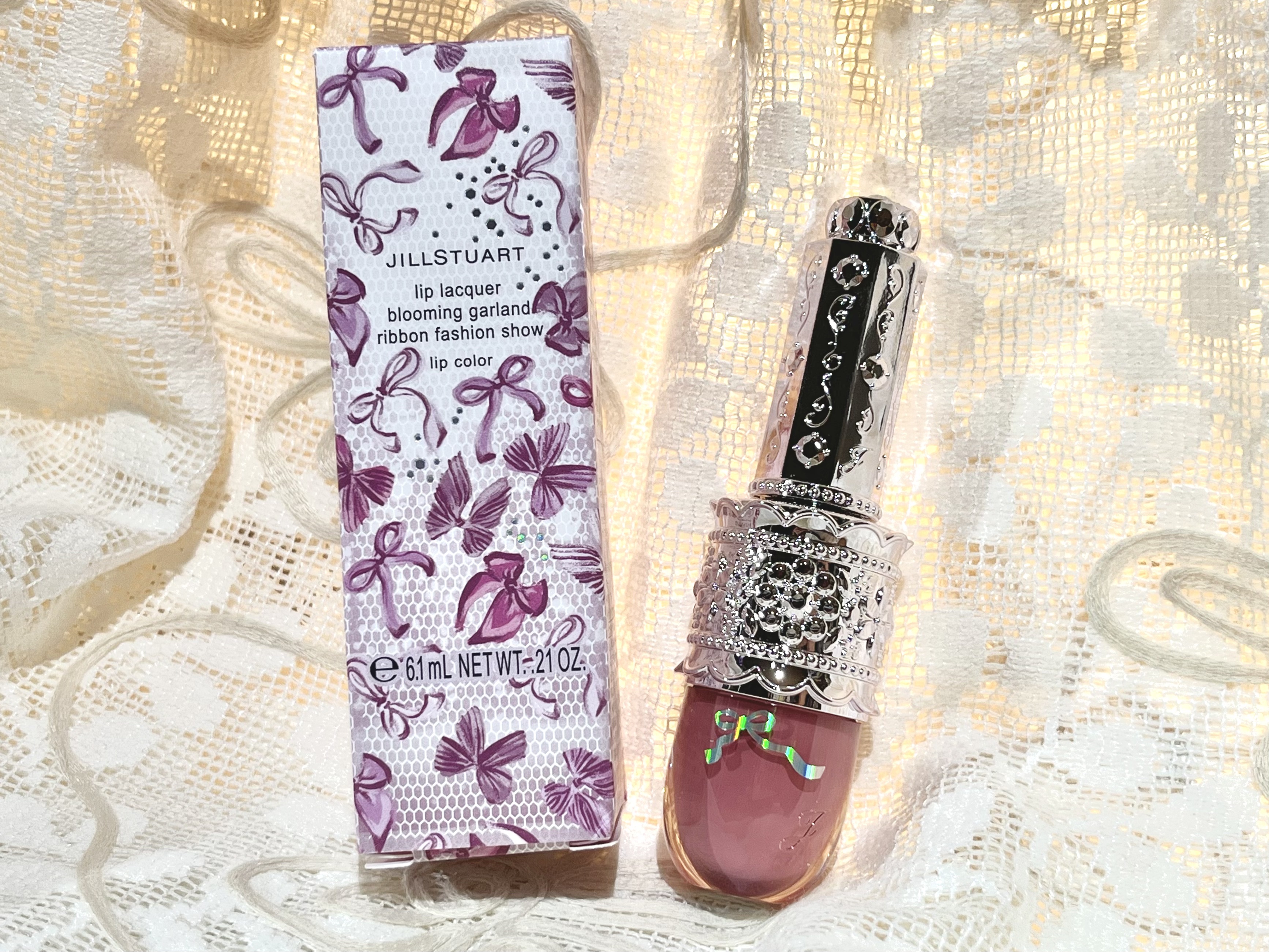 リップラッカー　ブルーミングガーランド/JILL STUART/口紅を使ったクチコミ（1枚目）