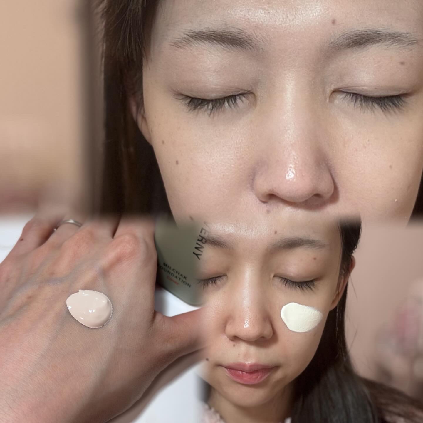 ジヴェルニー 密着カバークッション/GIVERNY/クッションファンデーションを使ったクチコミ（3枚目）