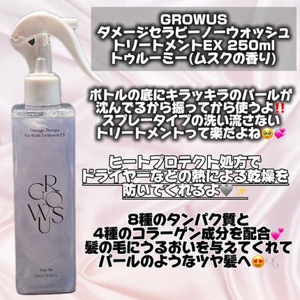 ダメージセラピーノーウォッシュトリートメントEXトゥルーミー (ムスクの香り)/GROWUS/ヘアミストを使ったクチコミ(2枚目)