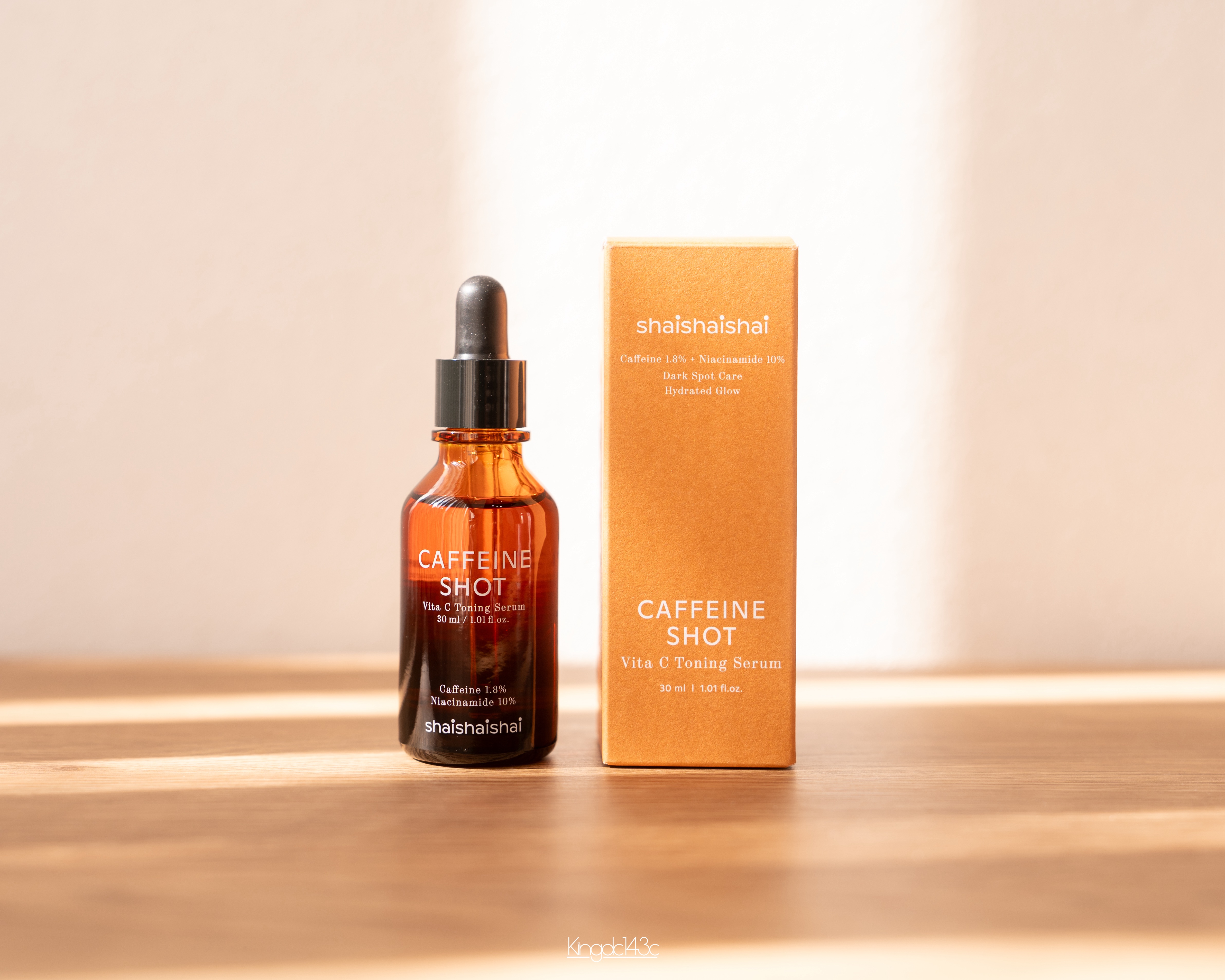 カフェインショット ビタC トーニングセラム/shaishaishai/美容液を使ったクチコミ（1枚目）