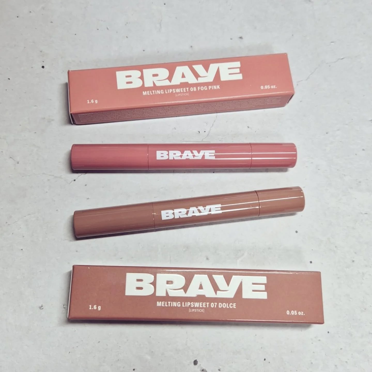 【PR】BRAYEさまから、メルティングリップスウィートをいただきました💄✨

右が「07 ドルチェ」で左が「08 フォグピンク」ブレイさんのイチオシカラーらしい！
どっちも秋冬らしいこっくり×ちゅるんカラーでかわいい！

全ていなくなる