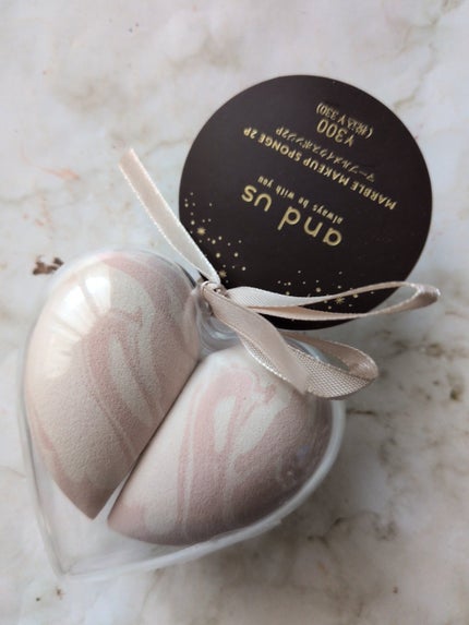 PUKU(ぷくりん) on LIPS 「💓andusマーブルメイクスポンジパフ 2個入り最近発売したの..」(1枚目)