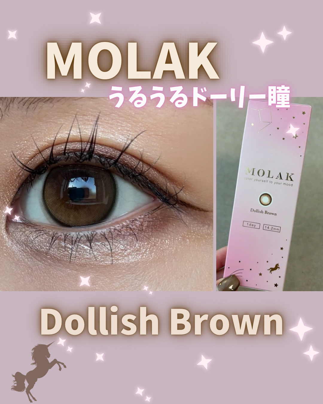 MOLAK 1day ドーリッシュブラウン/MOLAK/ワンデー（１DAY）カラコンを使ったクチコミ（1枚目）