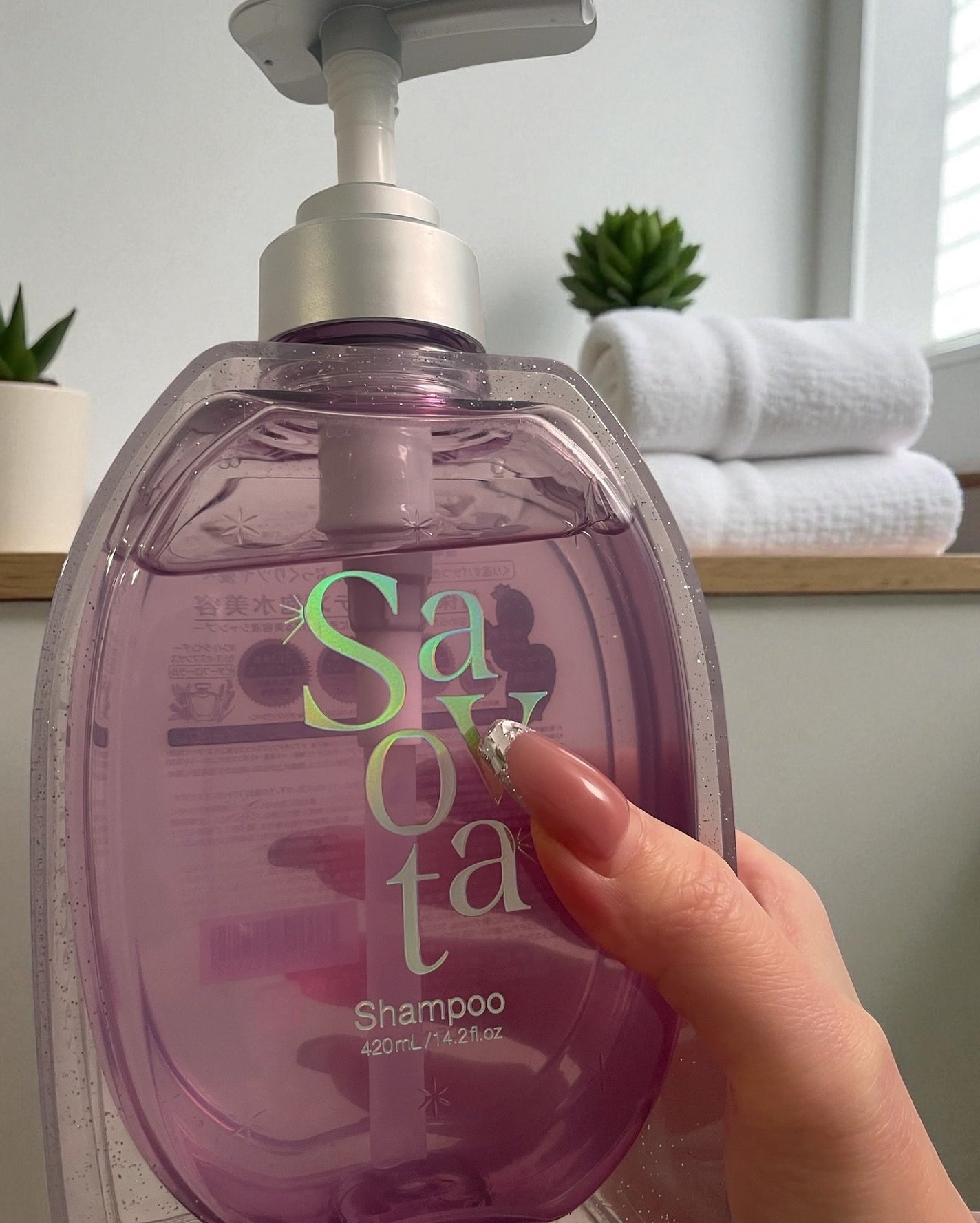 サボンドサボタ モイストプランプペアセット 雪華ラベンダーティー(シャンプー&トリートメント+お試し2連サシェ) /Savon du Savota/その他キットセットを使ったクチコミ(4枚目)