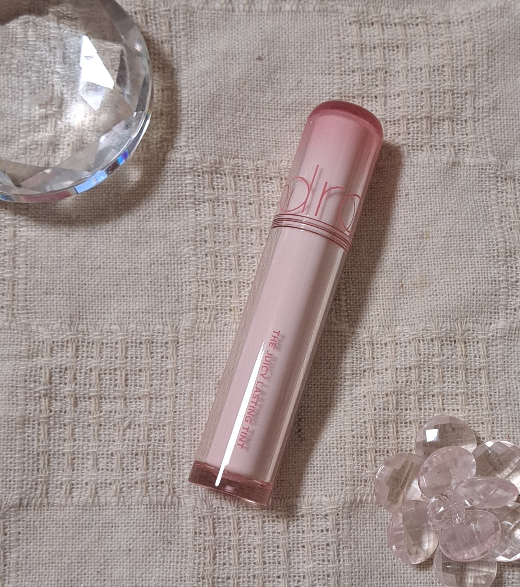 ジューシーラスティングティント 05 ピーチミー(PEACH ME)/rom&nd/リップティントを使ったクチコミ（3枚目）