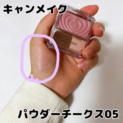パウダーチークス/キャンメイク/パウダーチークを使ったクチコミ(1枚目)