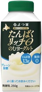 よつ葉 たんぱくリッチ0(ゼロ) のむヨーグルトプレーン加糖