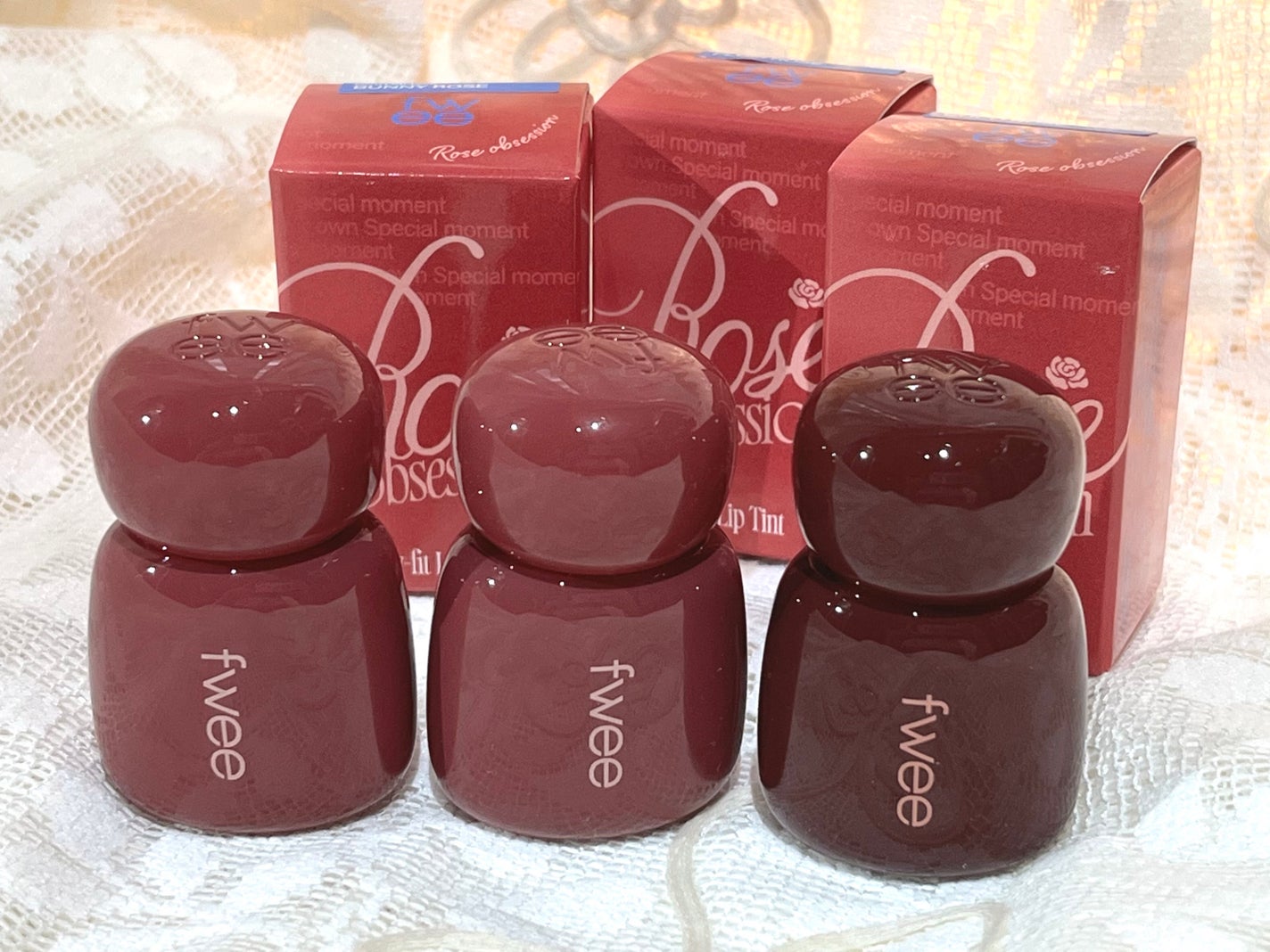 フィー ローズオブセッション ステイフィットティント/fwee/リップティントを使ったクチコミ(1枚目)