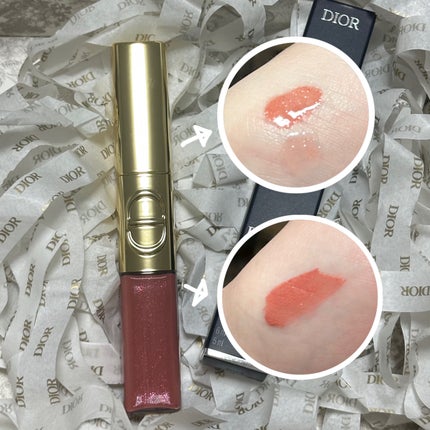 ルージュ ディオール シークイン リキッド デュオ(ホリデーコレクション 2025 限定品)/Dior/口紅・グロス・リップライナー・リップケアを使ったクチコミ(1枚目)