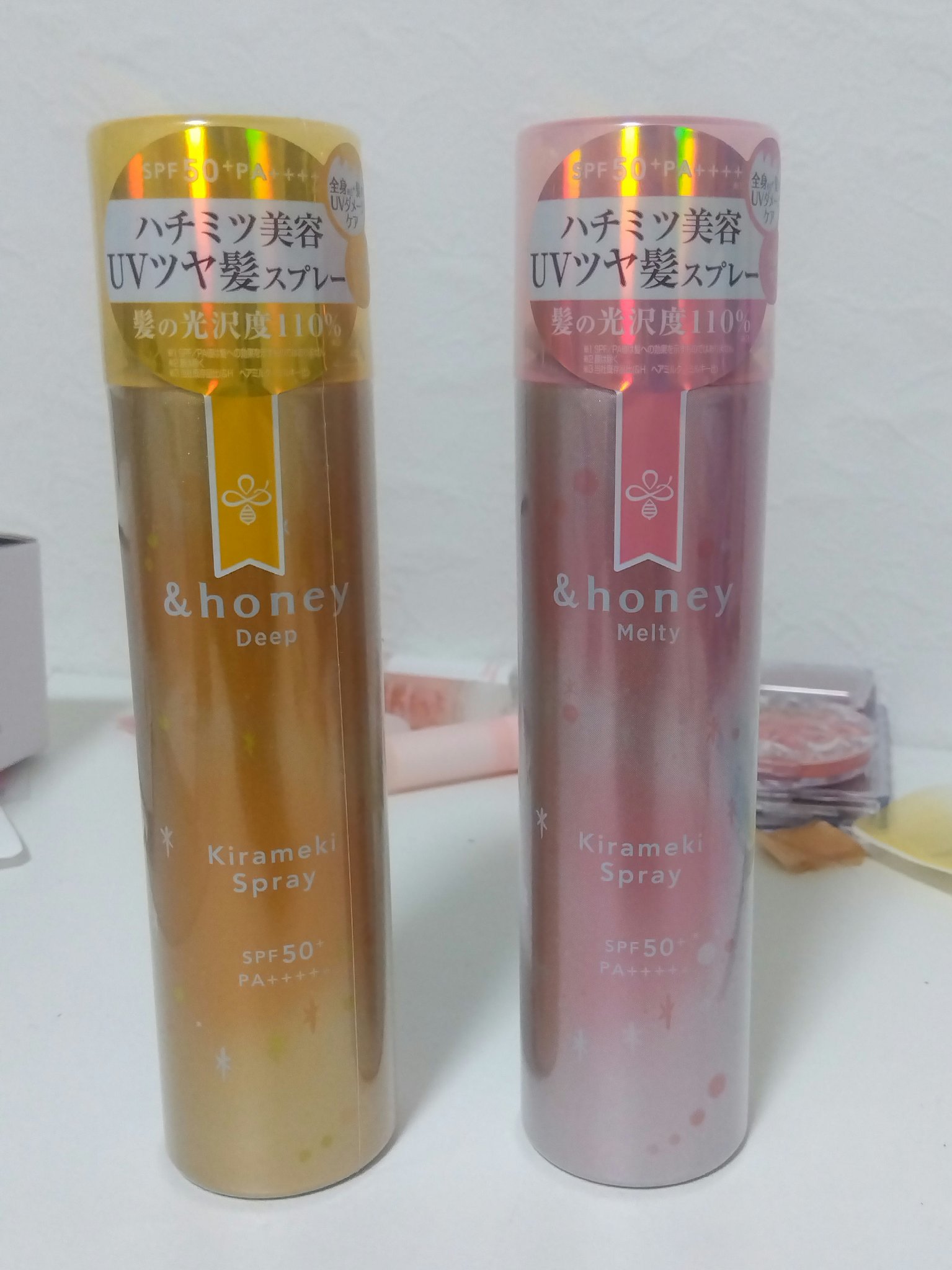  アンドハニー　メルティ　モイストリペア　キラメキスプレー/&honey/ヘアスプレーを使ったクチコミ（1枚目）