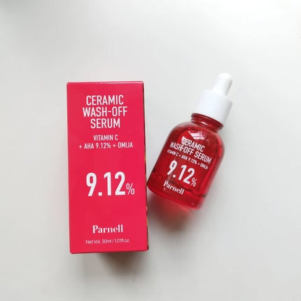 AHA 9.12 オミジャ 陶器肌 ウォッシュオフ セラム/parnell/美容液を使ったクチコミ(1枚目)
