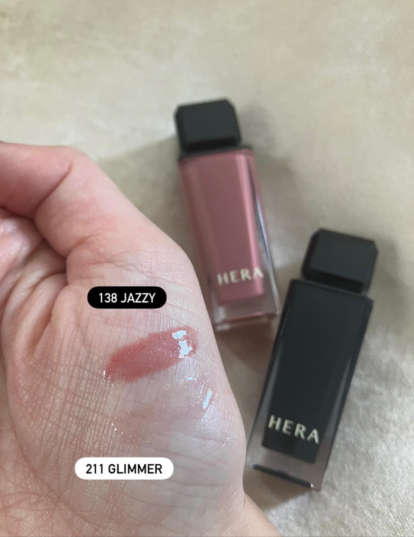 センシュアルヌードグロス/HERA/リップグロスを使ったクチコミ(4枚目)