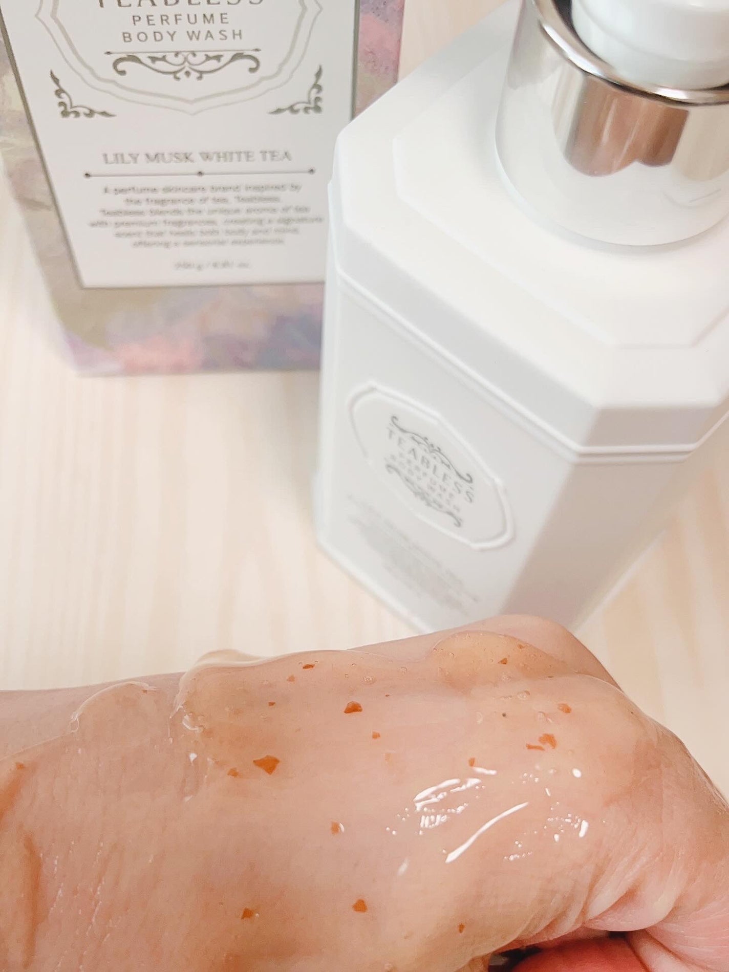 パフュームボディウォッシュ リリームスクホワイトティー/TEABLESS/ボディソープを使ったクチコミ(3枚目)