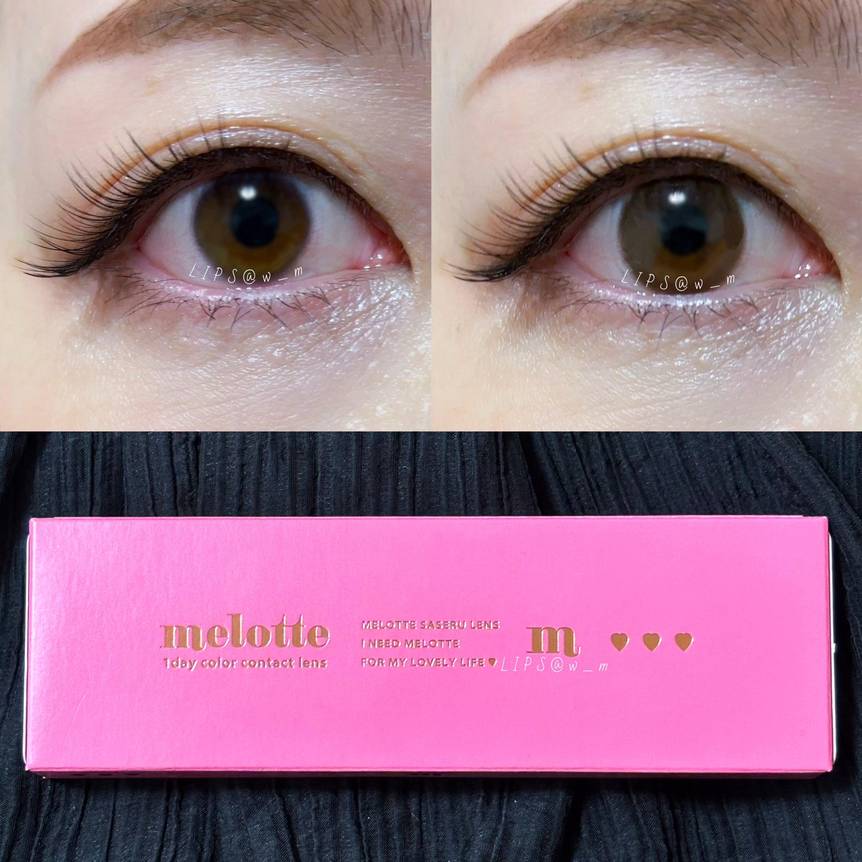 melotte 1day/melotte/ワンデー（１DAY）カラコンを使ったクチコミ（1枚目）