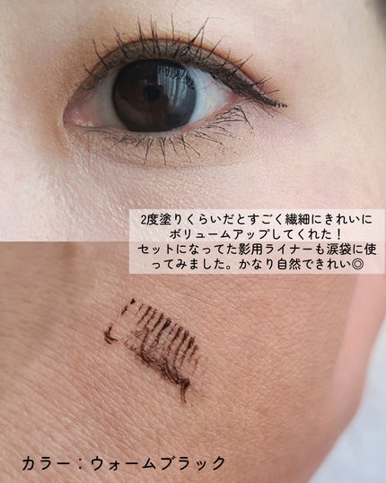 ボリュームアップスキニーマスカラ/mude/マスカラを使ったクチコミ(3枚目)