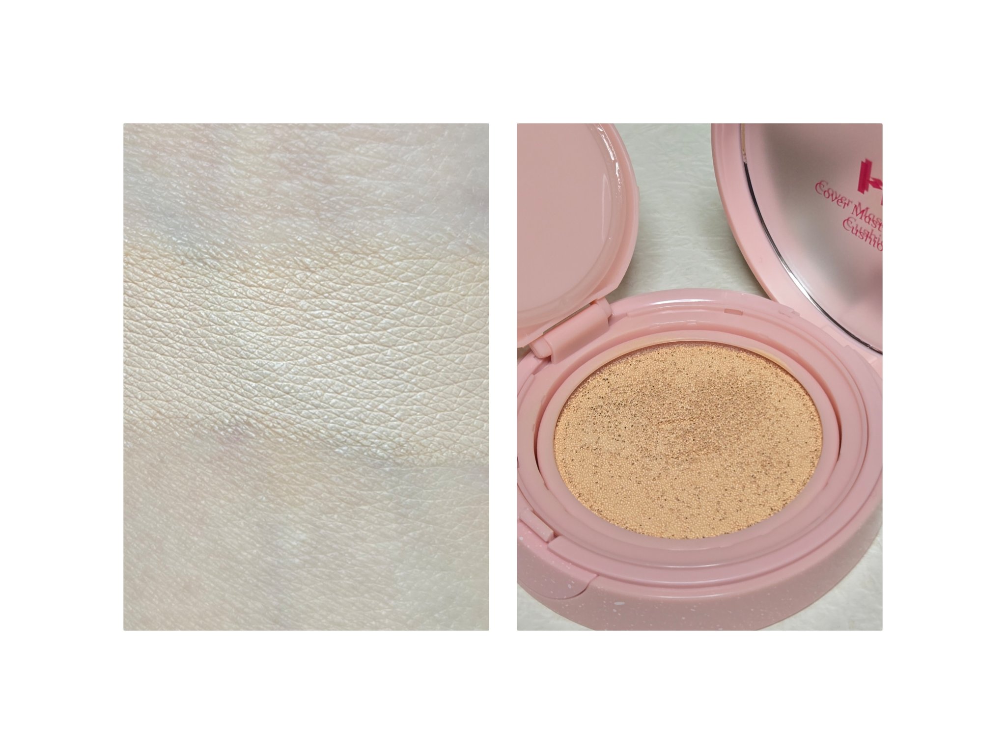 カバーマスターピンククッション 21 ピュアアイボリー(ホリデー限定パッケージ)/hince/クッションファンデーションを使ったクチコミ（2枚目）