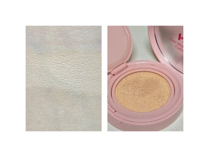 カバーマスターピンククッション 21 ピュアアイボリー(ホリデー限定パッケージ)/hince/クッションファンデーションを使ったクチコミ(2枚目)