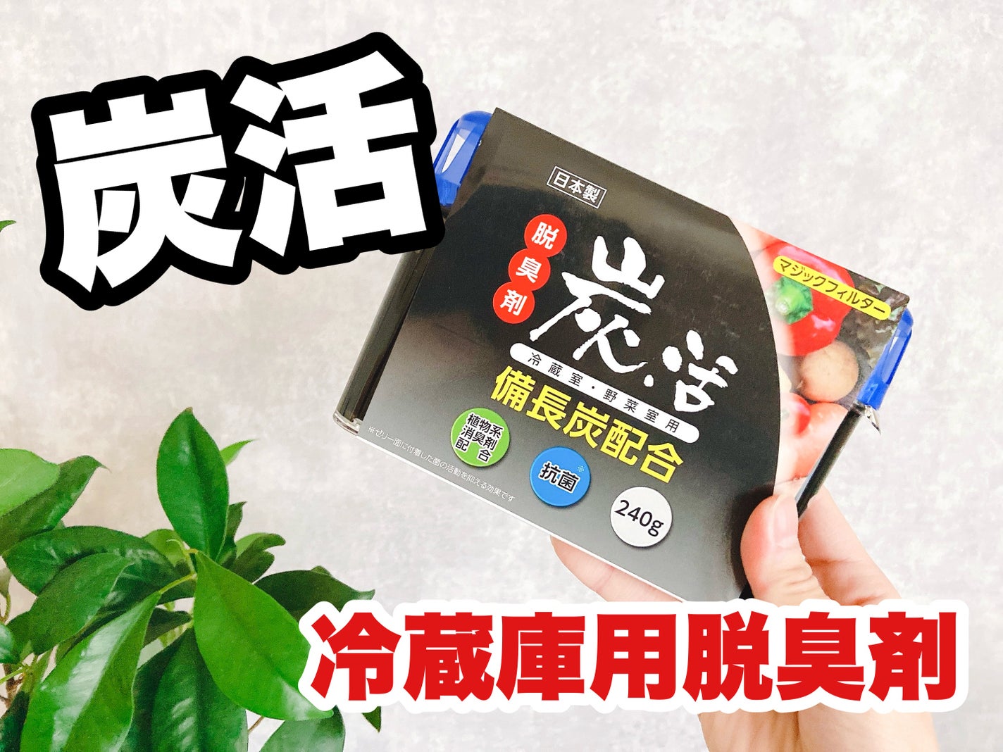 炭活 脱臭剤 備長炭配合 冷蔵室・野菜室用/ライオンケミカル/その他を使ったクチコミ(1枚目)