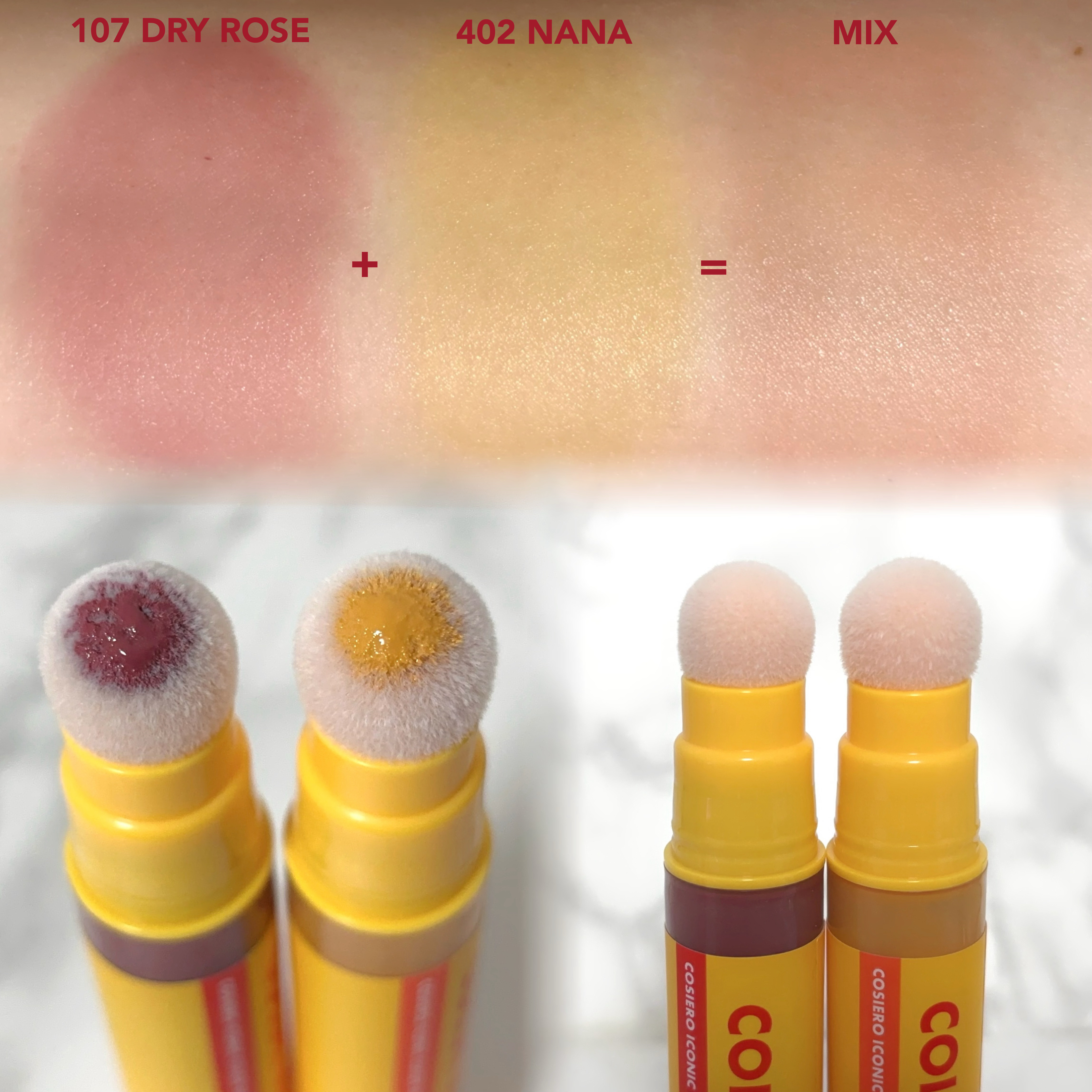 アイコニックカラーワンド/COSIERO /リキッドチークを使ったクチコミ（2枚目）