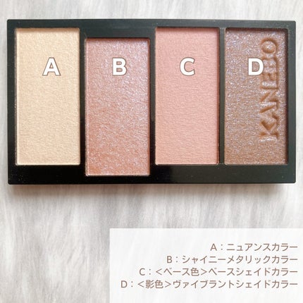 カラードシャドウ/KANEBO/アイシャドウパレットを使ったクチコミ(3枚目)