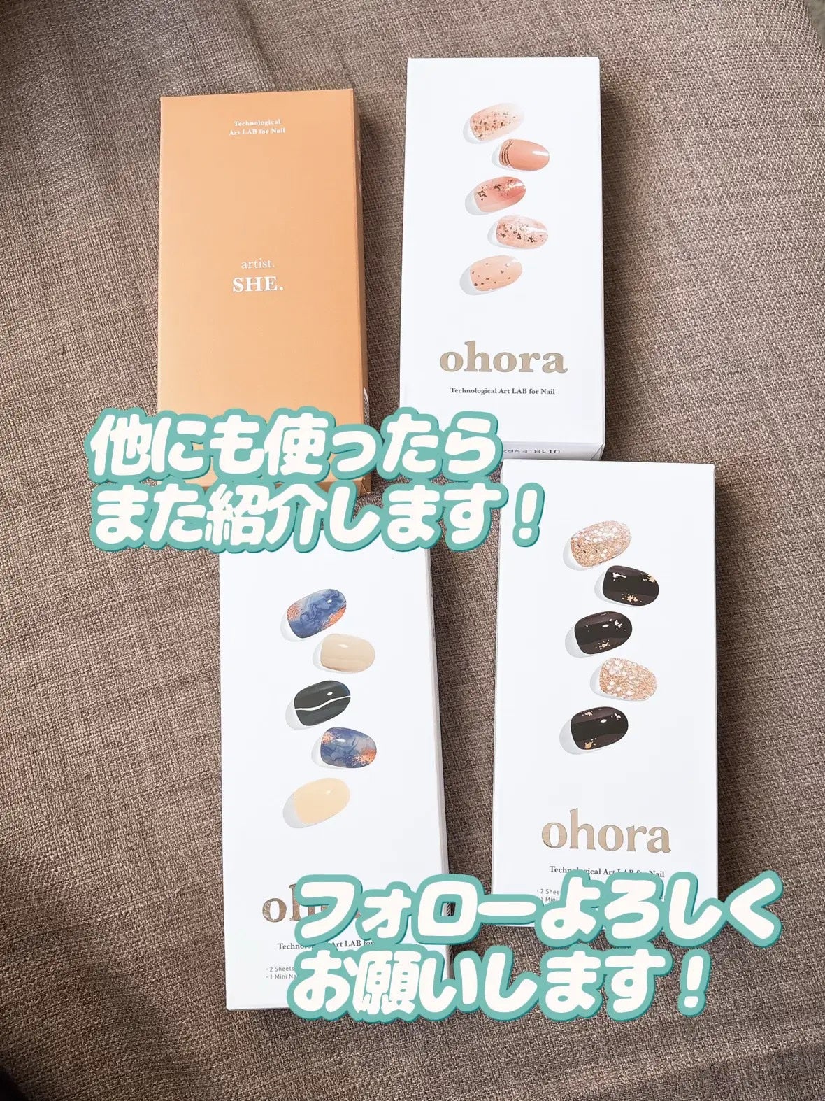 セミキュアジェルネイル(ハンド)/ohora/ネイルシールを使ったクチコミ(9枚目)