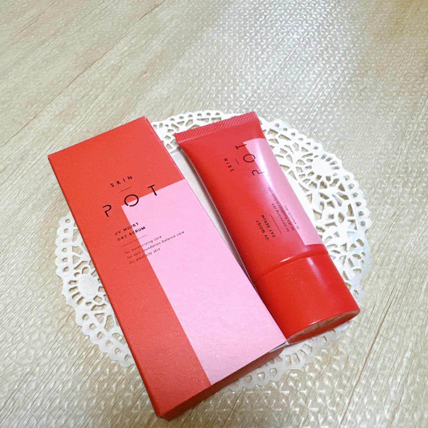 UVモイストデイセラム/SKIN POT/日焼け止めローションを使ったクチコミ(2枚目)