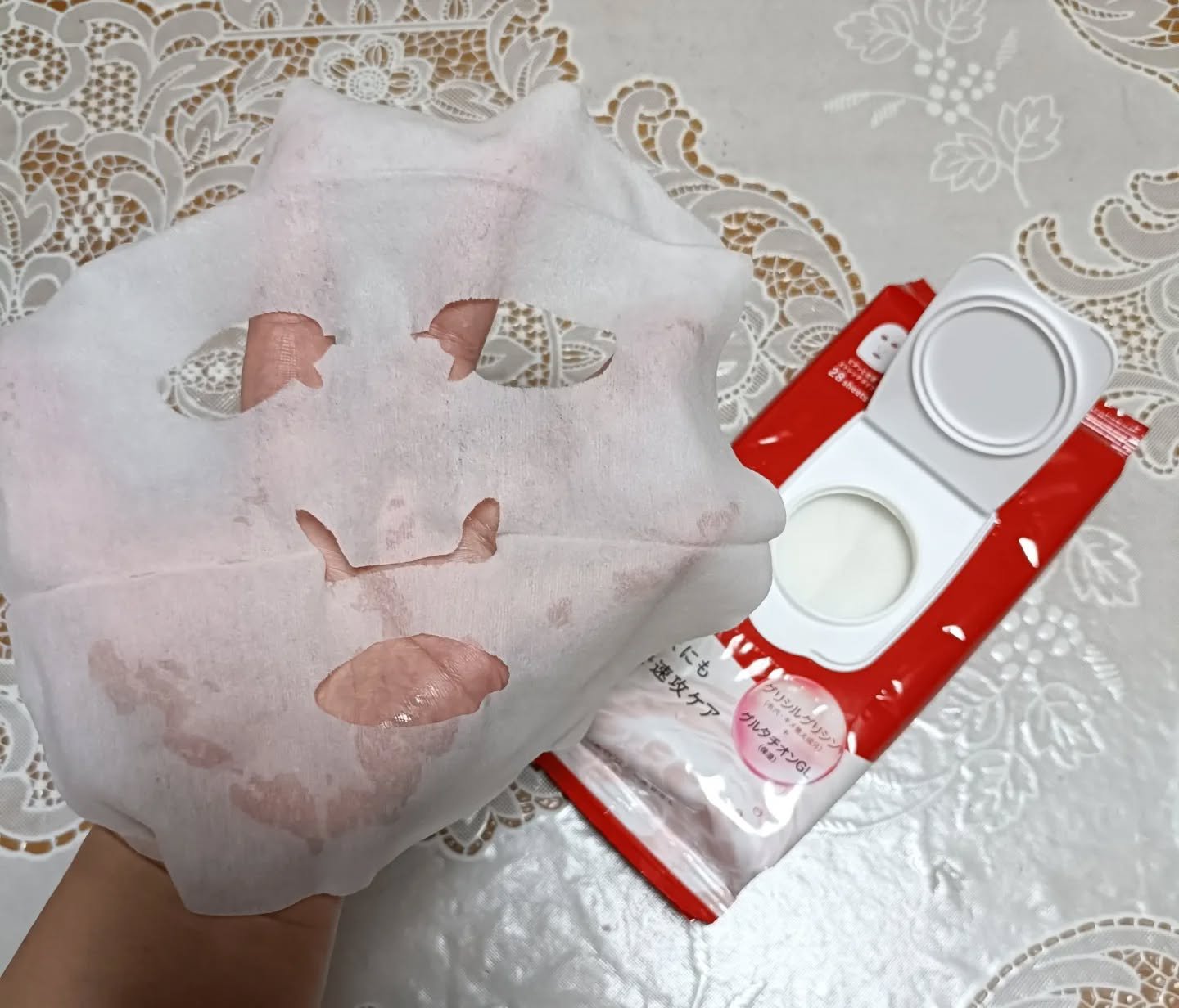 オールインワンシートマスク (モイストスムース)/アクアレーベル/シートマスク・パックを使ったクチコミ（2枚目）