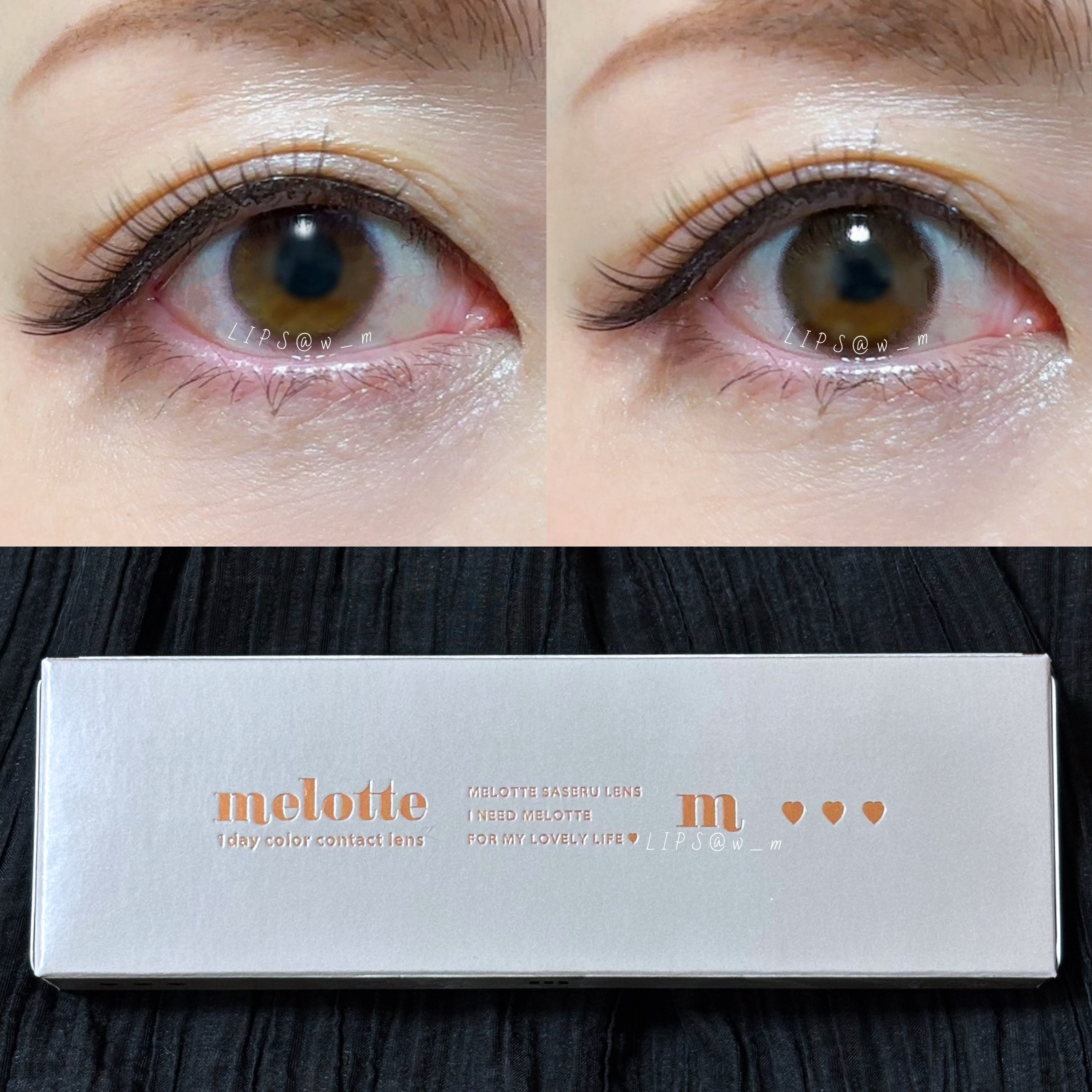 melotte 1day モアレディ/melotte/ワンデー（１DAY）カラコンを使ったクチコミ（1枚目）