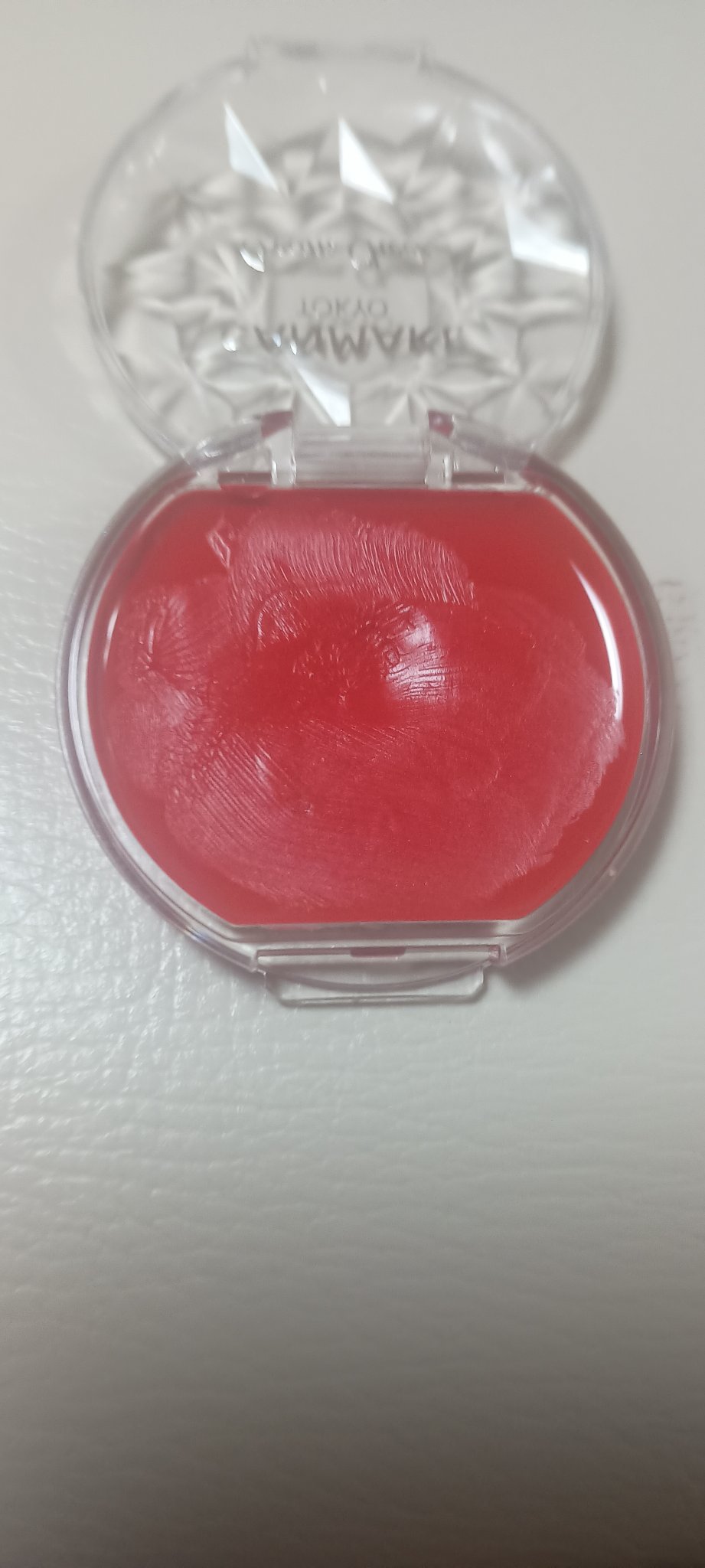 クリームチーク（クリアタイプ） CL01 クリアレッドハート/キャンメイク/ジェル・クリームチークを使ったクチコミ（1枚目）