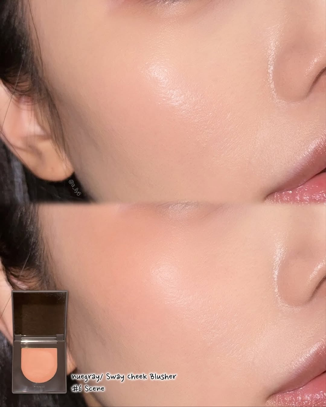 スウェイチークブラッシャー/nuegray/ジェル・クリームチークを使ったクチコミ(4枚目)