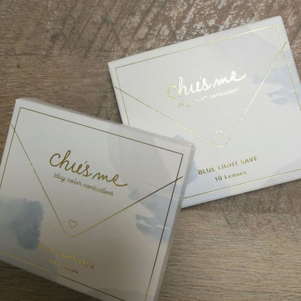 Chu's me BLUE LIGHT SAVE 1day/Chu's me/カラーコンタクトレンズを使ったクチコミ(1枚目)