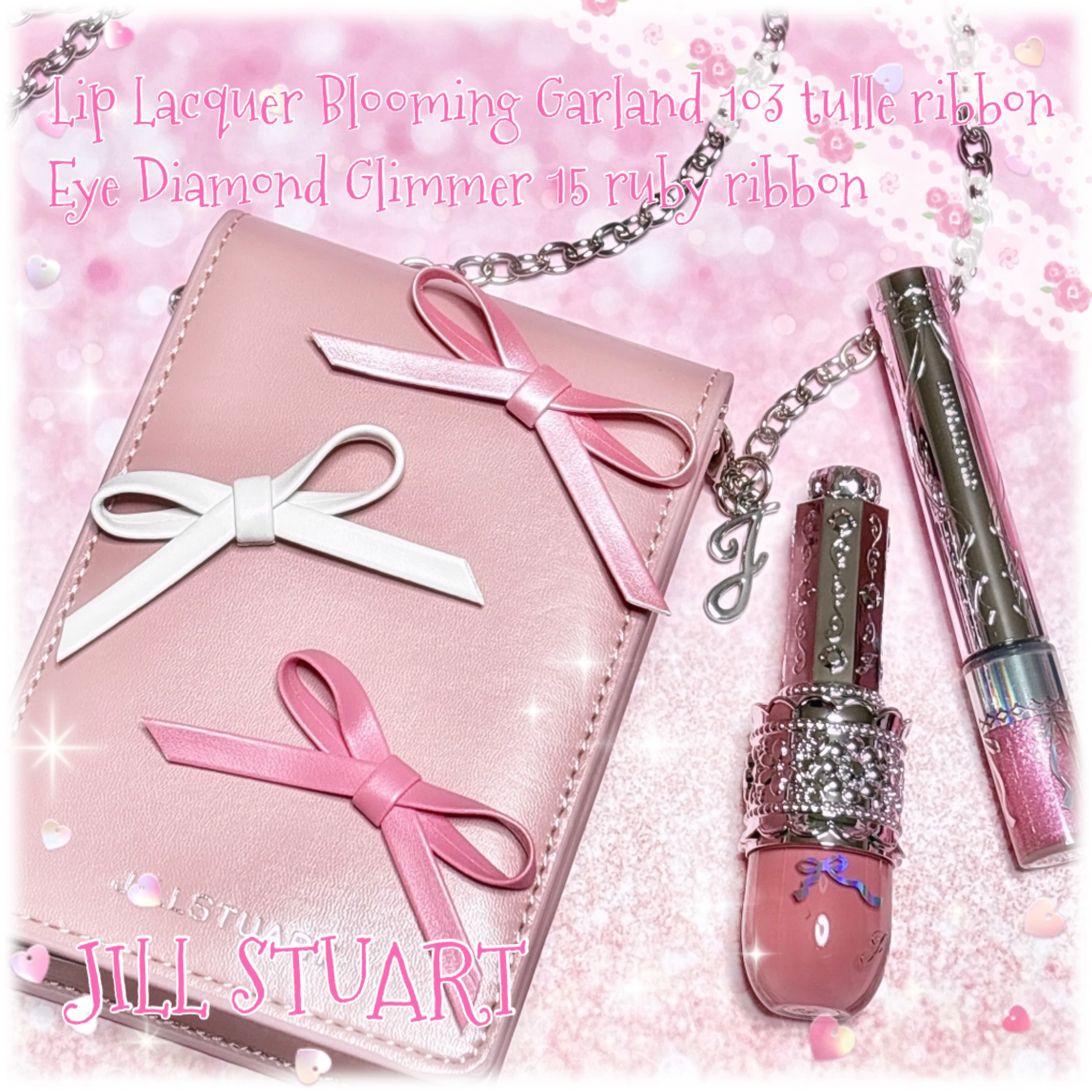 JILL STUART K18WG ダイヤモンド　リボンネックレス0.15ct JILL STUART K18WG ダイヤモンド リボンネックレス0.15ct